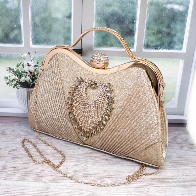 TAS DOMPET CLUTCH BAG PESTA KONDANGAN WANITA MEWAH IMPORT TERBARU 69