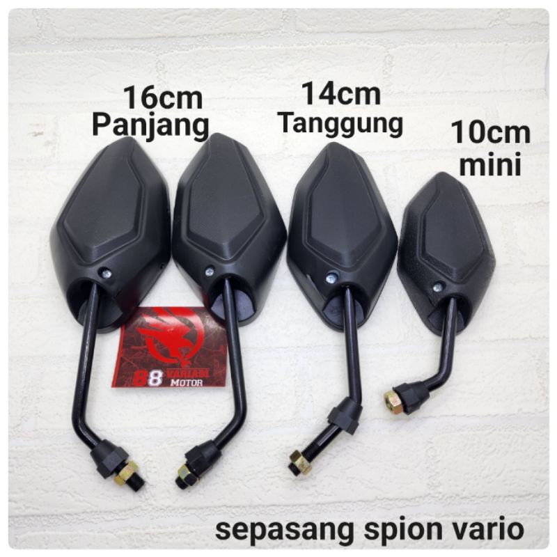 Spion Standar Bawaan Honda Vario 150 Gagang Chrome dan Hitam - Spion Honda Vario Beat Scoopy Supra Revo Dan Honda Lainnya Bisa