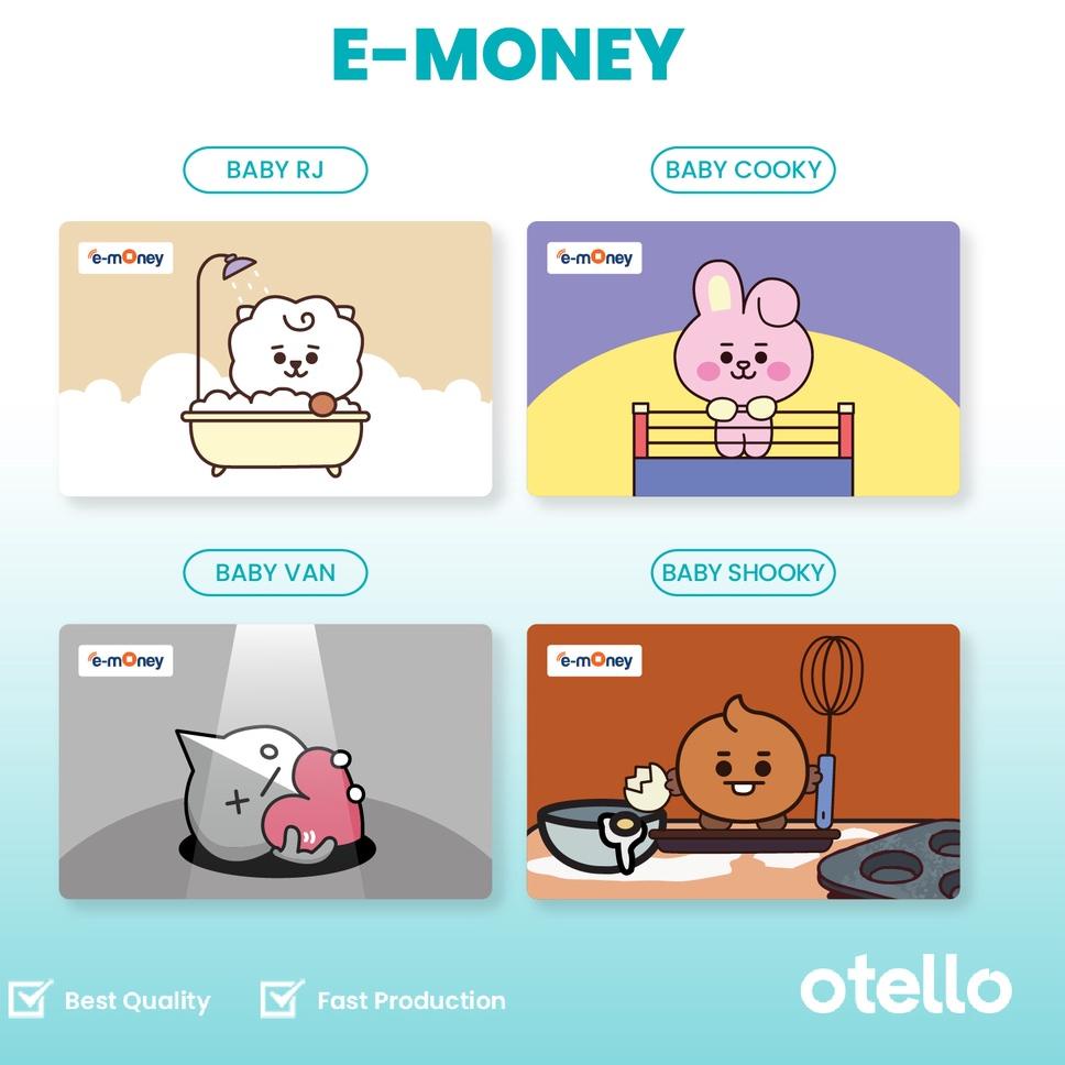 [NEW ARRIVAL ] Kartu eMoney Baby BT21 e-Money Card BTS eToll Mandiri BT 21 Karakter BTS Army Bangtan