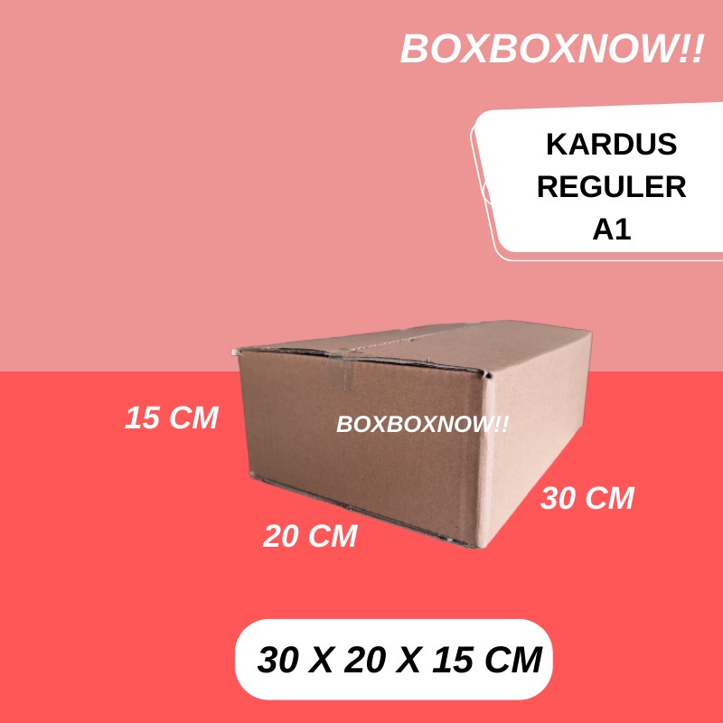 

30 X 20 X 15 CM KARDUS PACKING KEMASAN KARTON BOX DUS KOTAK PACKAGING POLOS MURAH BARU