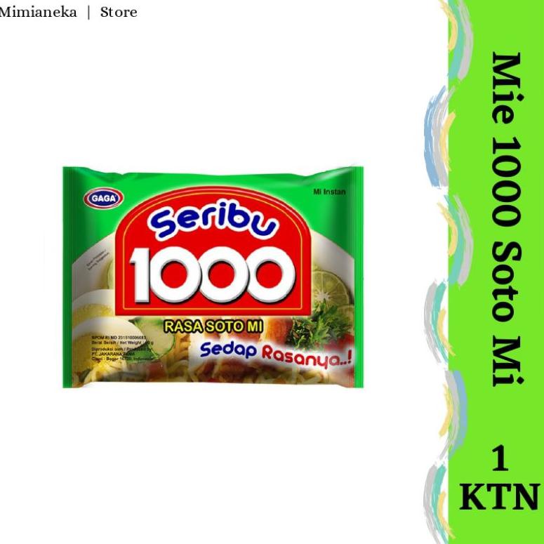 

TERMURAH GAGA MIE 1000 RASA SOTO MIE (1 dus = 40 pcs)
