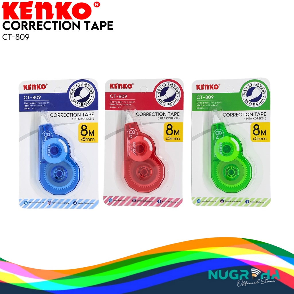

CORRECTION TAPE / TIP EX / CP TAPE Kenko CT-809