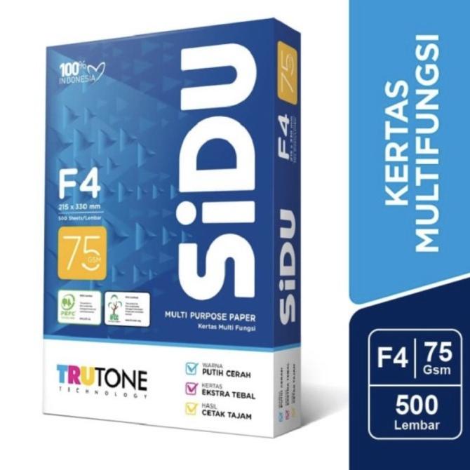 

SIDU F4 75 RIM Kertas HVS Folio Sinar Dunia 75 gsm