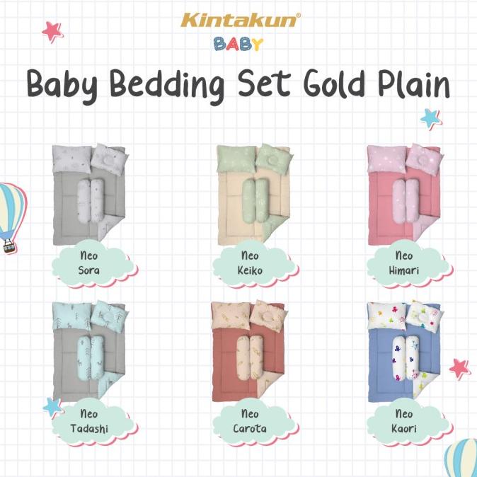 Kintakun Baby Bedding Set + Comforter Gold Neo Katun Anti Bakteri