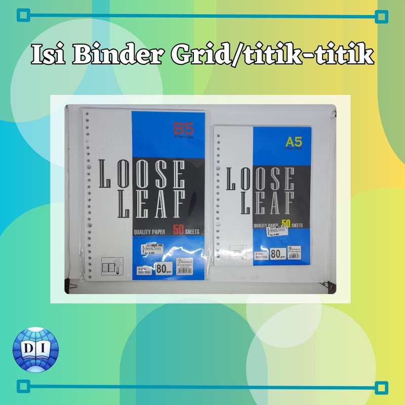 

[ ISI BUKU BINDER GRID / TITIK ISI 50 LEMBAR 80 GRAM ] LOOSE LEAF | ISI BINDER| ISI GRID | BINDER GRID