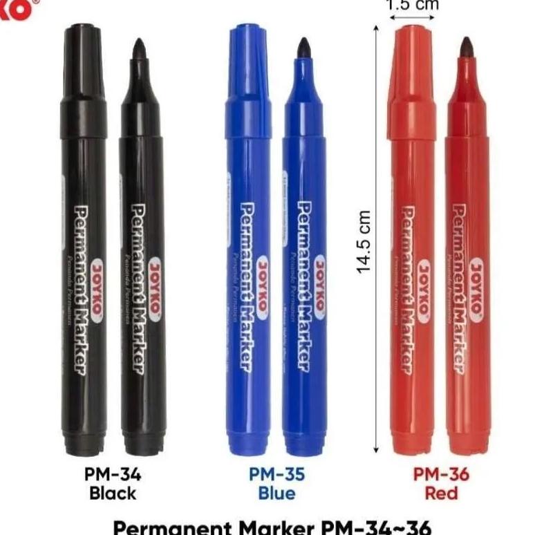 

Update Joyko Pm 34 Permanent Marker Spidol Refillable Refill Bisa Diisi Ulang Hitam Black Red Blue Biru Merah Penanda Permanen Alat Tulis Kantor Sekolah Grosir Murah Atk