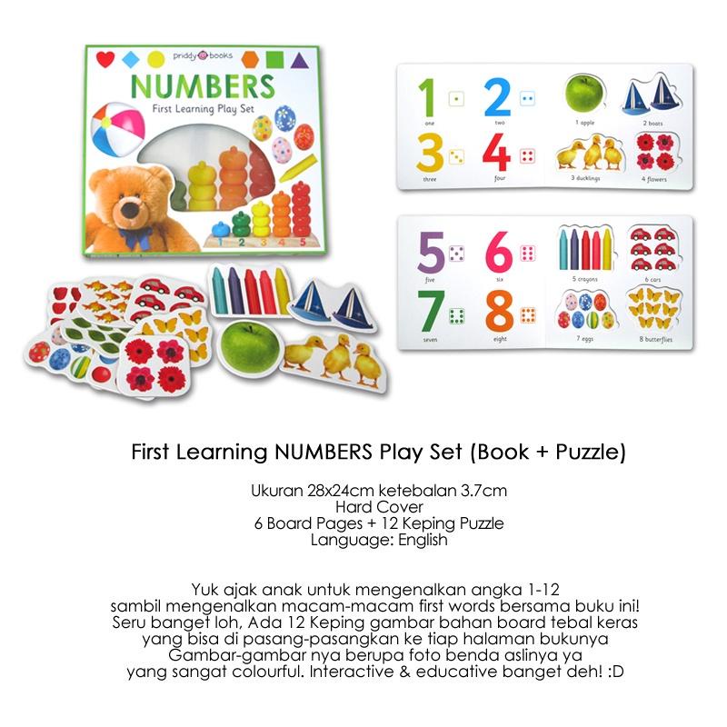 [Priddy Books] First Learning NUMBERS Play Set (Book + Puzzle)