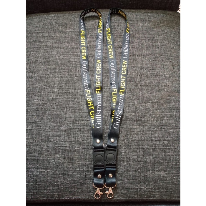 Lanyard Maskapai Gulfstream Flight Crew / Bisa Satuan Custom Logo Lain