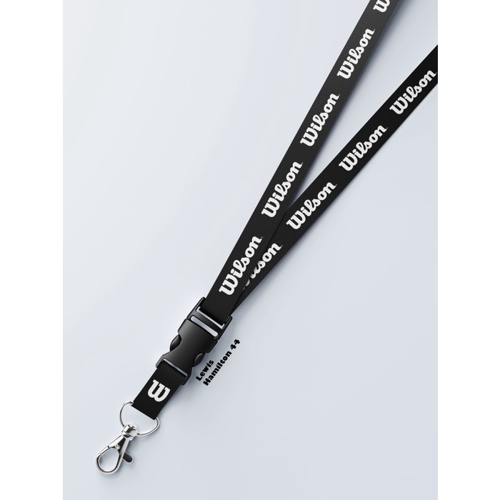 

Lanyard Wilson Raket Tenis Badminton Custom Dua Sisi Gantungan Kunci