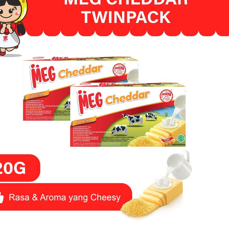 

✨New✨ MEG Cheddar 160 gr - Twin Pack serbuuu !