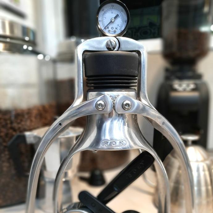 Rok Presso Gc Silver Pro Manometer|Manual Espresso
