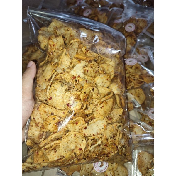 

Basreng Pedas Original 500gram | BASRENG DAUN JERUK 500gram