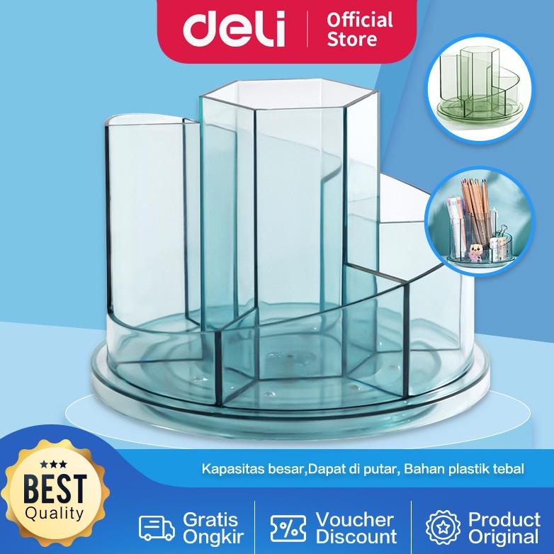 

Trend - Deli Pen Holder / Rak Tempat Pulpen Pensil 7 Sekat Dapat Di Putar 8943 ,,