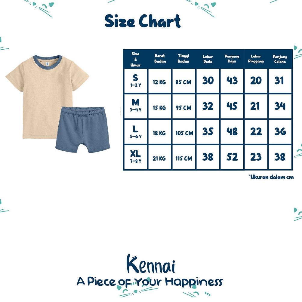 Terbaik Kennai Set Mix Pendek Baju Setelan Anak Jurassic Era Laki Laki Permepuan Unisex Original ~