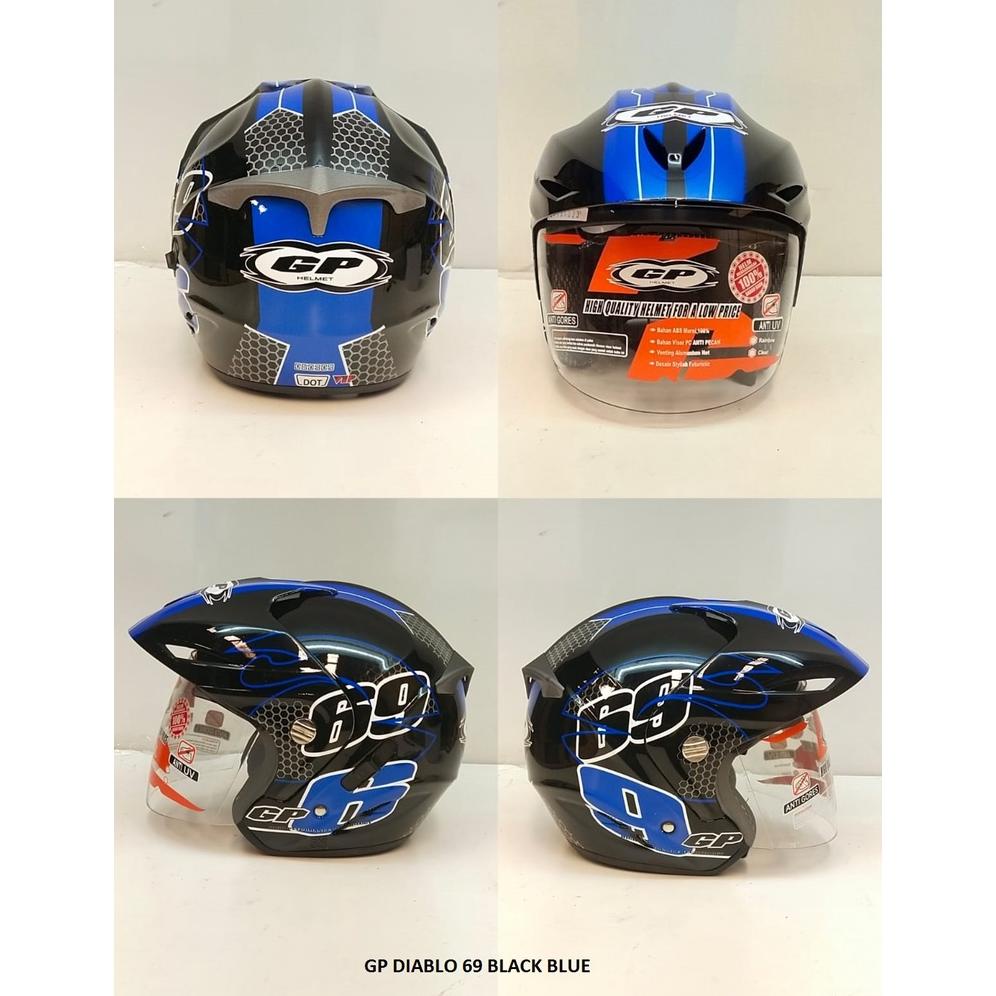 Helm Hal Face Gp Diablo Size L, Sni