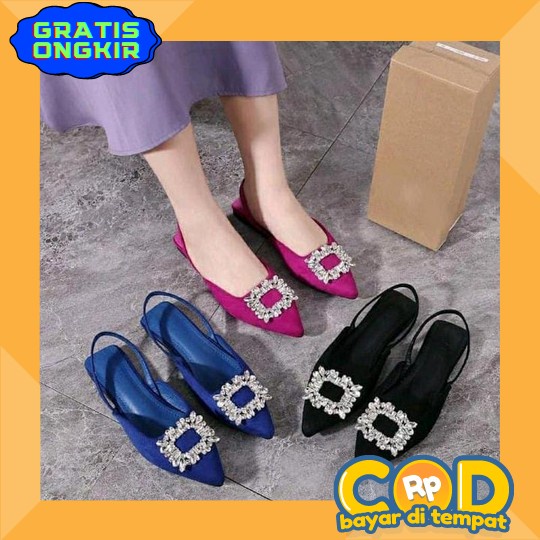 Hils Kaca 5Cm Murah Heels Wanita Kondangan 3Cm Kekinian Hels Wisuda Elegan Premium Model Terbaru Kor