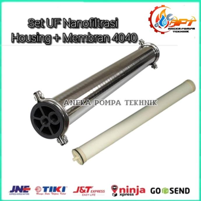 Uf 4040 Plus Housing Stainless 4040 Filter Air Minum/Ultra Filtrasi Uf Steelofmin