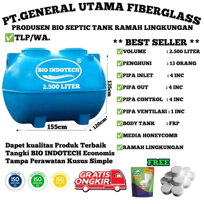 Terlaris Septic Tank Bio 2.000 Liter Biotech, Biofil, Biomas Berkualitas Tinggi