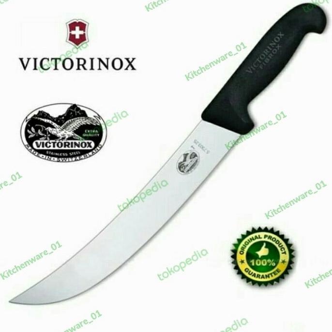 *:*:*:*:*] Pisau Sembelih Victorinox / Cimeter Knife Fibrox Black 25cm 5.7303.25