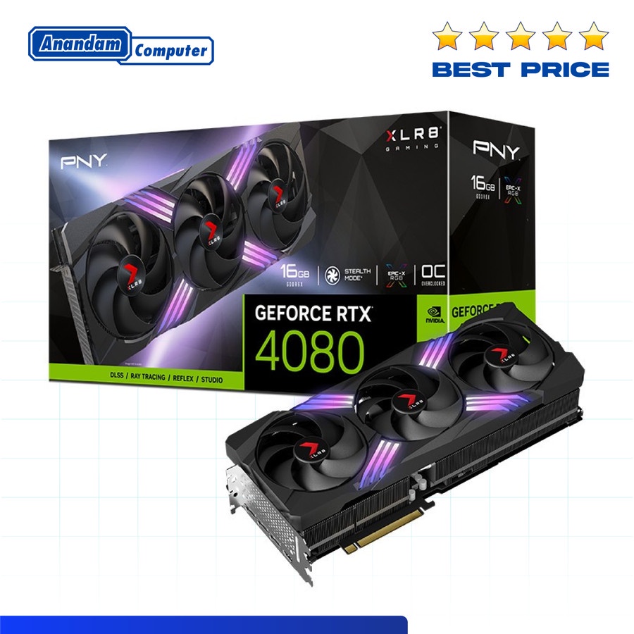 PNY Geforce RTX 4080 GAMING VERTO OC XLR8 EPIC-X RGB 16GB DDR6X