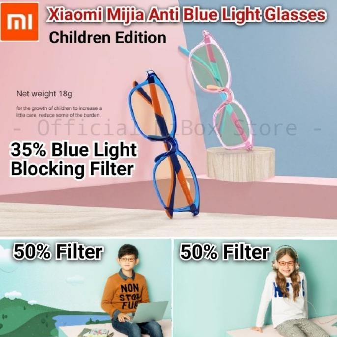 Xiaomi Mijia Kacamata Anak Anti Blue Radiasi Kaca Mata Kids Glasses