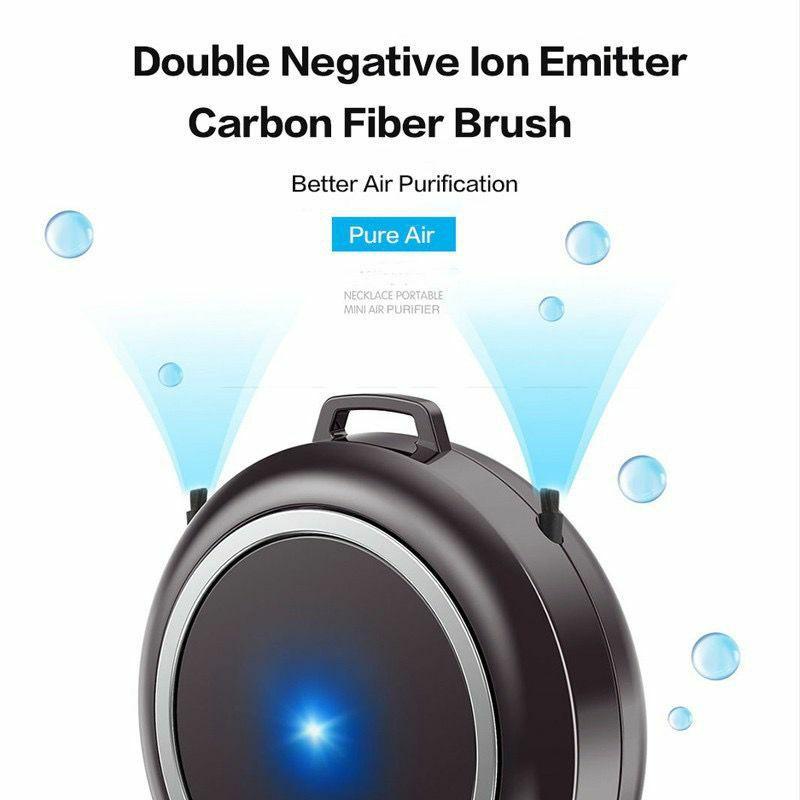 Kalung Pembersih Udara Portable Air Purifier Necklace Air Purifier Ionizer Mobile Smart Ion Negative