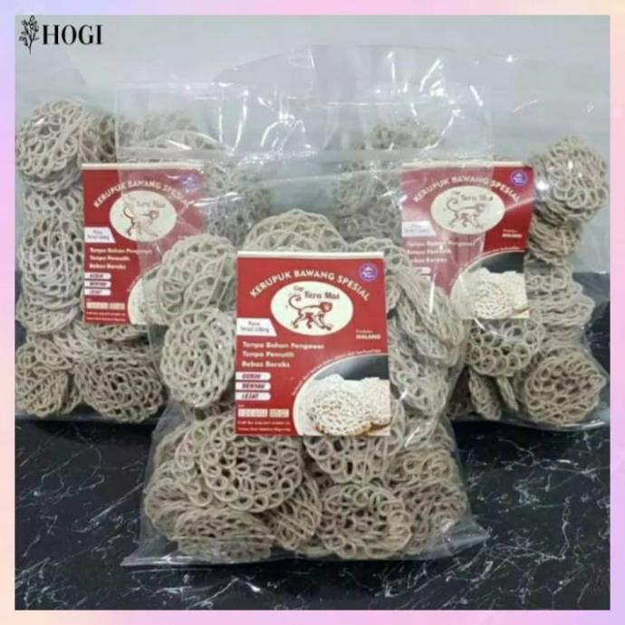 

Kerupuk Bawang organik cap Kera Mas / asli Malang/original sto01