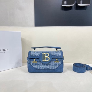 Original Balmain women's bag leather stylish tote/versatile shoulder bag