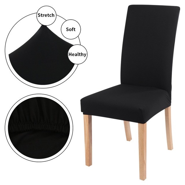 FMFIT CHAIR COVER SARUNG KURSI MEJA MAKAN ELASTIS UKURAN S WARNA POLOS