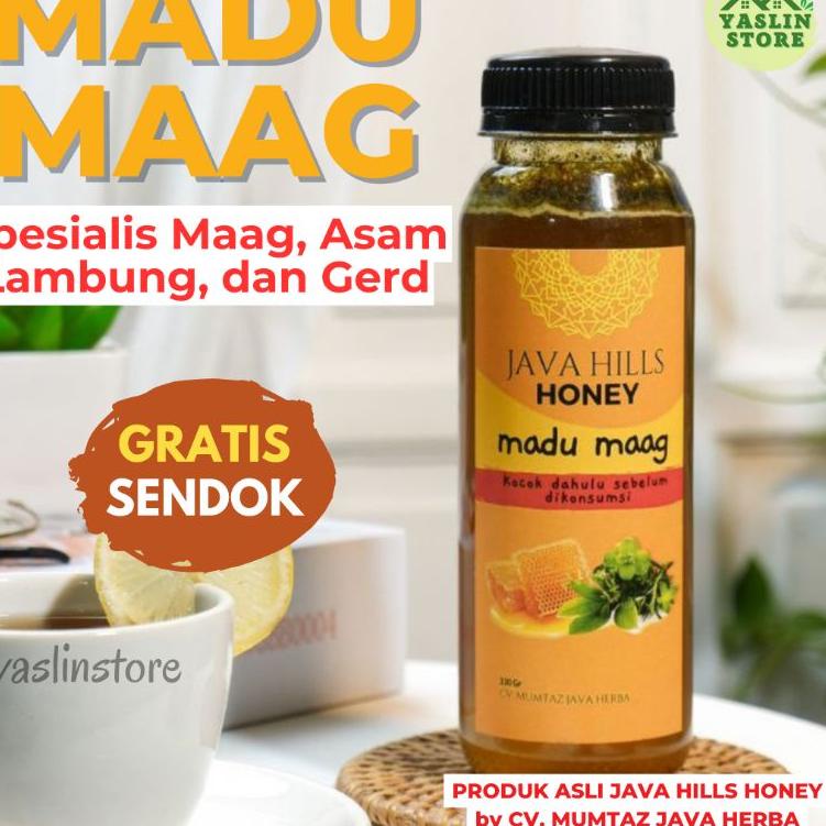 

✨Original✨ MADU MAAG HERBAL MURNI ASLI MADU MAAGH LAMBUNG PREMIUM BY JAVA HILLS HONEY 330gram gas !!