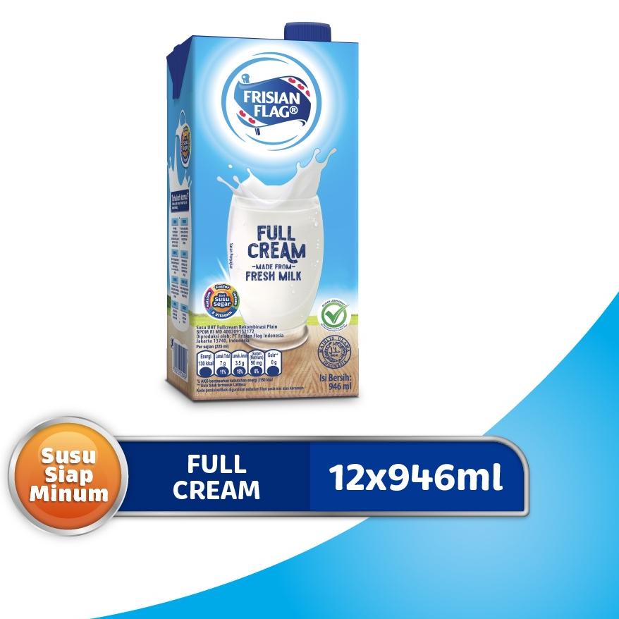 

COD Frisian Flag Susu UHT Fullcream 12x946ml murah