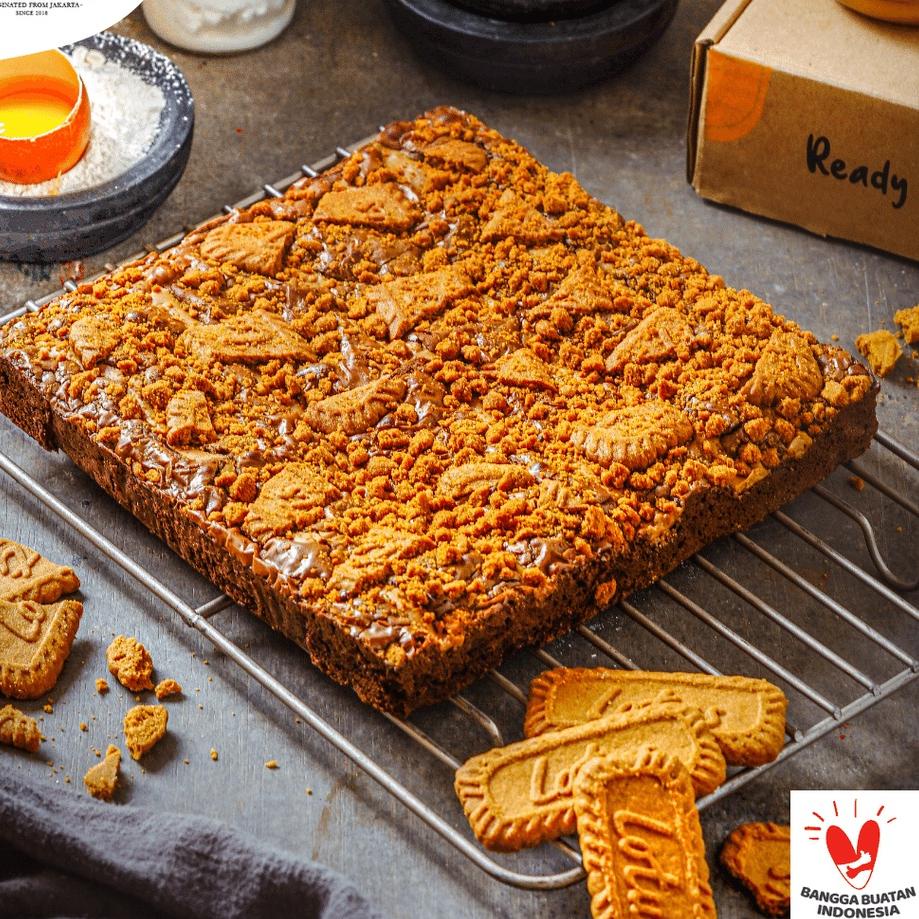 

GROSIR Brownies Fudgy Rhum Lotus Biscoff grosir