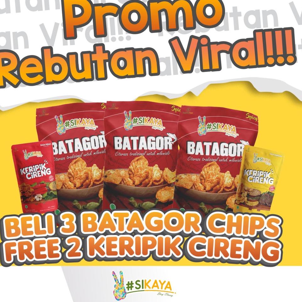 

✨SHOPEE MALL✨ PROMO VIRAL!! Beli 3 pcs Batagor Chips Pedas Gratis 2 pcs Cireng Pedas 