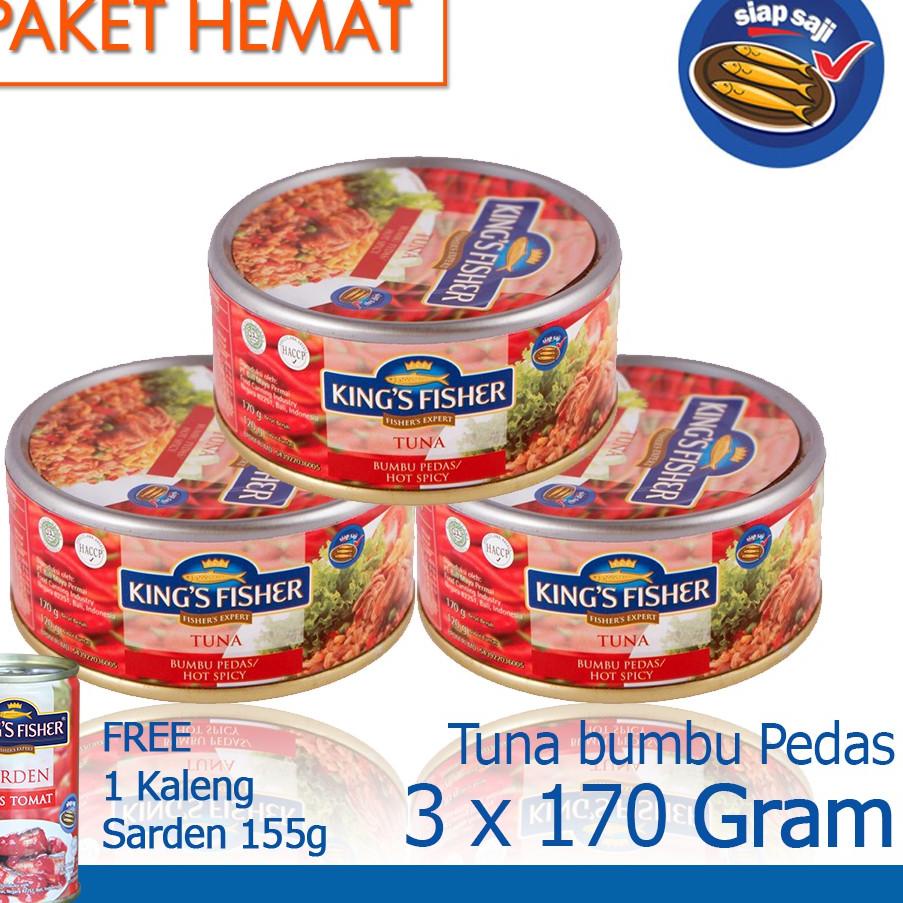 

Star King's Fisher Paket 3 Pcs Tuna Hot Spicy 170 gr gratis sarden 155 gr buruan