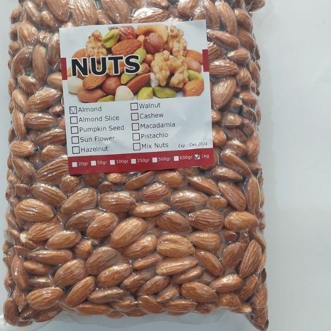 

12.12 Flash Sale raw almond kacang almond mentah 1kg !!!