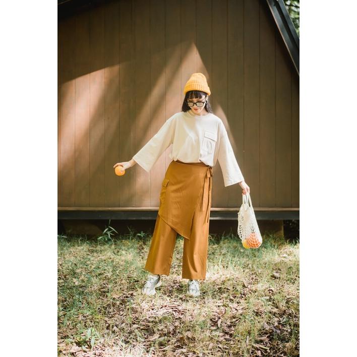 Terbaru! Tome Ame Oversize T-Shirt Katun  Tebal- Kaos Oversize Wanita Lengan Panjang ,.