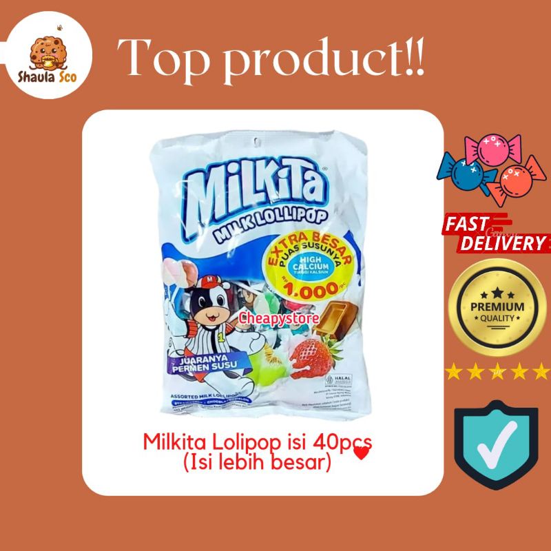 

Milkita lollipop isi 40pcs