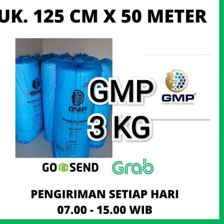

Special Bubble Wrap Roll MURAH TEBAL (50X125) Premium GMP 3KG ukuran 50 Meter X 125 CM / BUBBLE WRAP TEBAL / BUBBLE WRAP TEBAL HITAM / BUBBLE WRAP TEBAL PUTIH / BUBBLE WRAP TEBAL BENING / pelindung pembungkus kemasan pengaman barang pecah belah Promo Hari