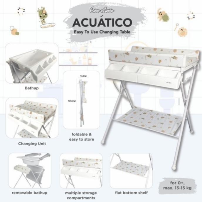 Cocolatte Acuatico / Bak Mandi Bayi / Changing table