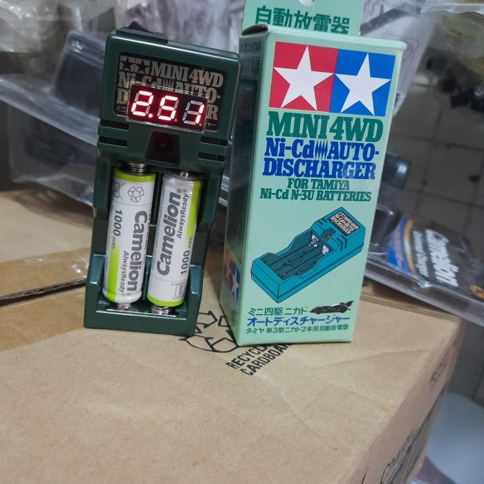 TAMIYA 15182 MINI 4WD AUTO DISCHARGER + VOLTMETER / PENGURAS BATTERY