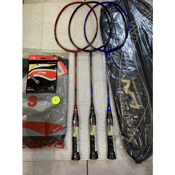 Raket Badminton LINING TURBO X 80 Gen III/Turbo x80 III KOMPLIT ORI