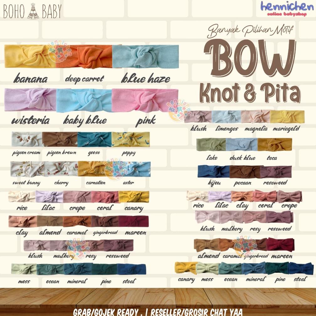 BOHO BABY BOW BOW Pita Bandana Bayi Headband Anak Fashion Bayi BOHOBABY BOHOPANNA