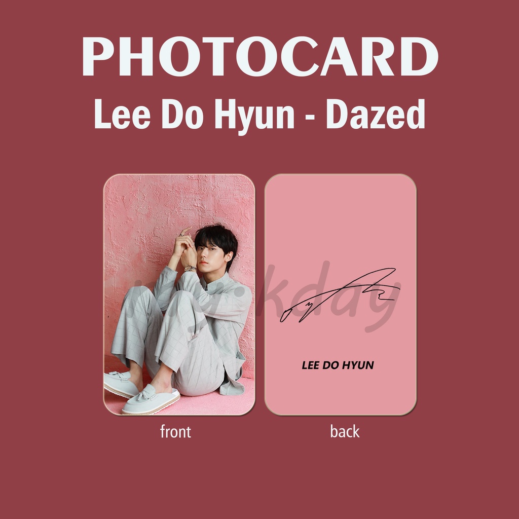 PCA-0049, Unofficial Photocard Lee Do Hyun Dazed Magazine 2 sisi