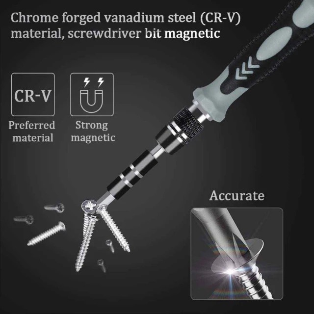 Set Obeng 115 in 1 untuk Servis HP Torx Kunci Lengkap SCP4199