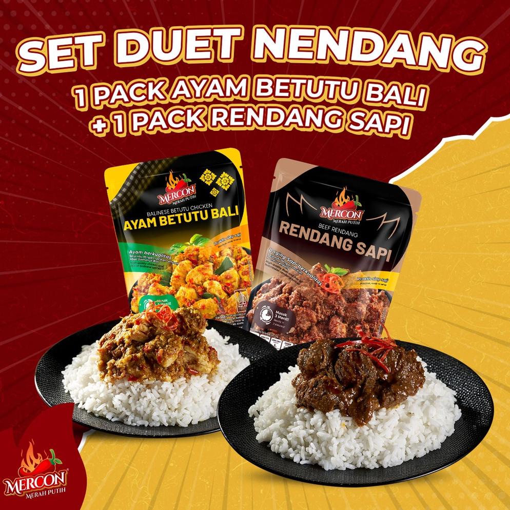 

[MURAH !] Mercon Merah Putih - Set Duet Nendang ll Ayam Betutu + Rendang [KODE 895]