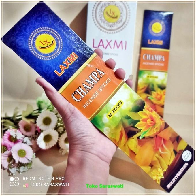 hanya disini] Hio Dupa Wangi Aromaterapi Soft Cempaka Laxmi Isi 20 Stik