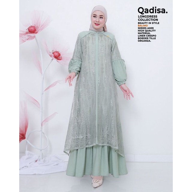 Gamis Dress Wanita Terbaru/Bordir Qadisa by Balimo