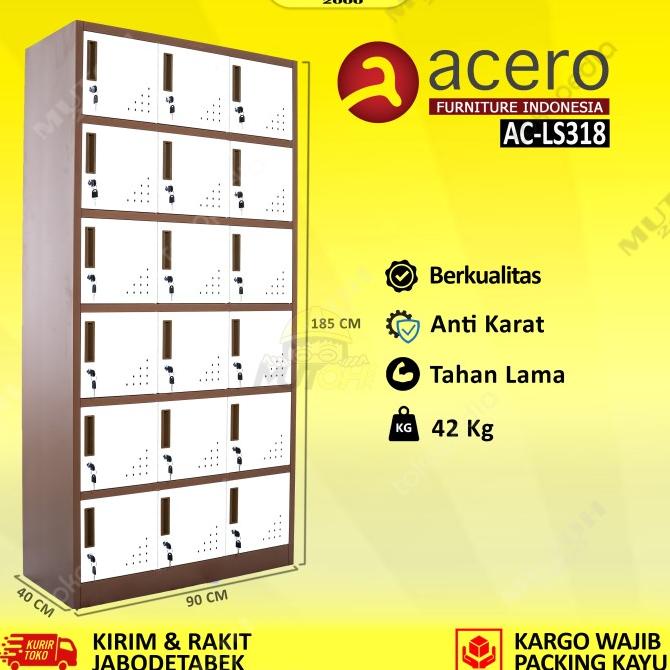 

Acero Ac-Ls318 Locker Besi 18 Pintu Loker Besi 18 Pintu Original