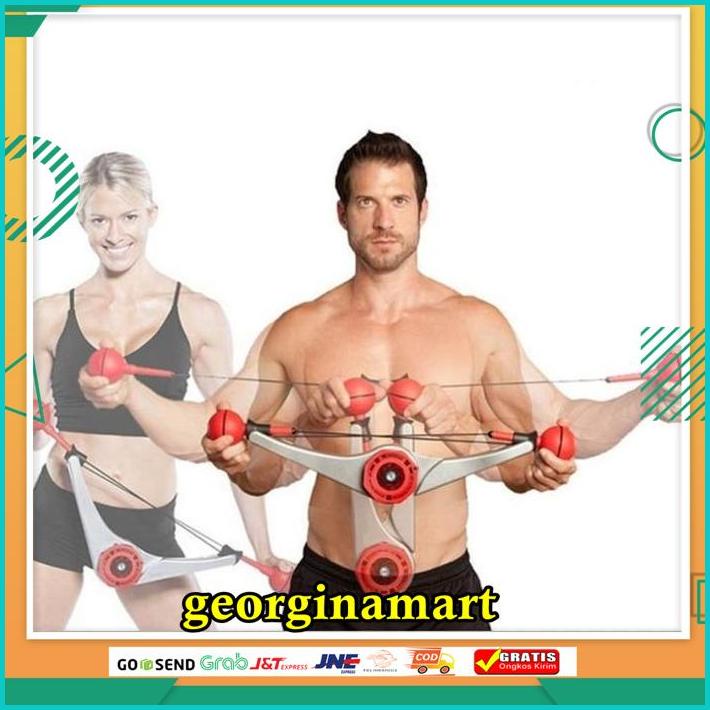 OYO DOUBLE FLEX SPIRA FLEX NOVA HOME GYM ALAT FITNESS OLAH RAGA RUMAH SANGAT AMPUH 