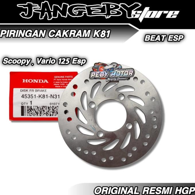Piringan Cakram Beat Scoopy Vario 125 Esp Original Resmi HGP Jangeby